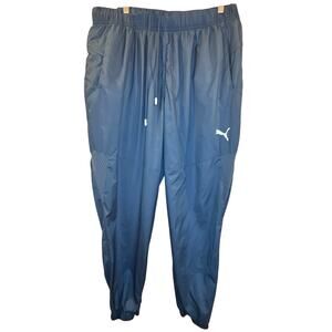Puma Woven Track Pants Blue Colorway Windcell Mens XXL Nylon NWOT Jogger Sport